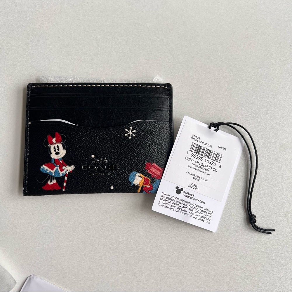 NWT Coach! Disney X Coach Slim Id Card
Case With Holiday Print - Picture 2 of 5